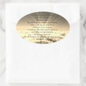 私たちの父詩篇23 楕円形シール (バッグ)