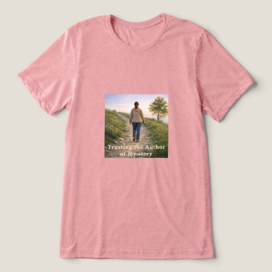 私たちの物語の著者を信じる トライブレンドTシャツ (デザイン正面)