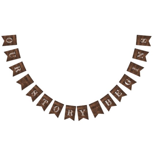 私たちの物語はバーンドウッド結婚の バンティングフラッグ (全)