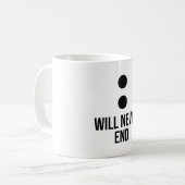 私たちの物語は2つのカップルのマッチングを終えることはない コーヒーマグカップ (正面左)