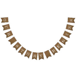 私たちの物語はBurlapルックの始結婚まり バンティングフラッグ