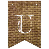 私たちの物語はBurlapルックの始結婚まり バンティングフラッグ (第2の旗)