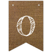 私たちの物語はBurlapルックの始結婚まり バンティングフラッグ (第1の旗)