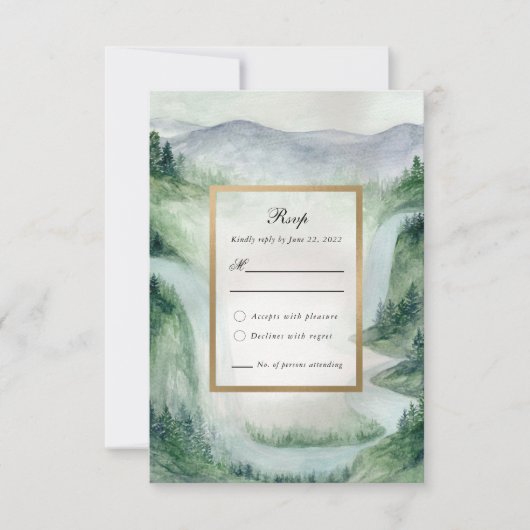 私たちの物語への返信 出欠カード (正面)