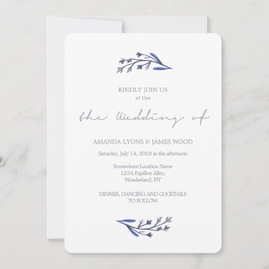 私たちの物語結婚式招待状デザイン 招待状 (正面)