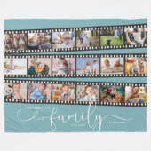 私たちの物語 私たちの家族 私たちの愛 | 家族の名前 フリースブランケット (正面(横))