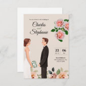 私たちの特別なウェディング招待状で「I Do」と言おう 招待状 (正面/裏面)