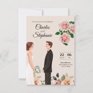 私たちの特別なウェディング招待状で「I Do」と言おう 招待状