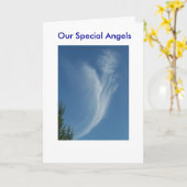 私たちの特別な天使 カード (黄色い花)