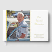 私たちの特別な思い出の記念写真金ゴールド ゲストブック (正面)