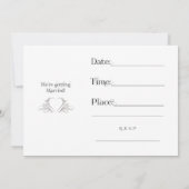 私たちの特別な日にお越しください、結婚式の招待状 招待状 (裏面)