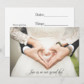 私たちの特別な日にご一緒ください、結婚式のご招待 招待状 (正面/裏面)