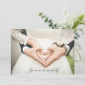 私たちの特別な日にご一緒ください、結婚式の招待状 招待状 (スタンド正面)