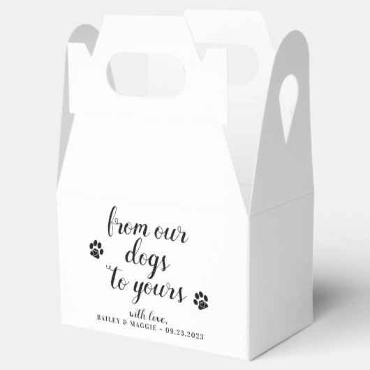 私たちの犬からあなたの犬のバッグ犬の結婚治療 フェイバーボックス (オープン)