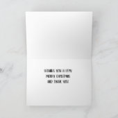 私たちの犬の贈り主に聖気に降誕祭お目出度う シーズンカード (内部)