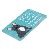 私たちの犬はクルーズ船おもしろいの客室を必要とした マグネット (左側)