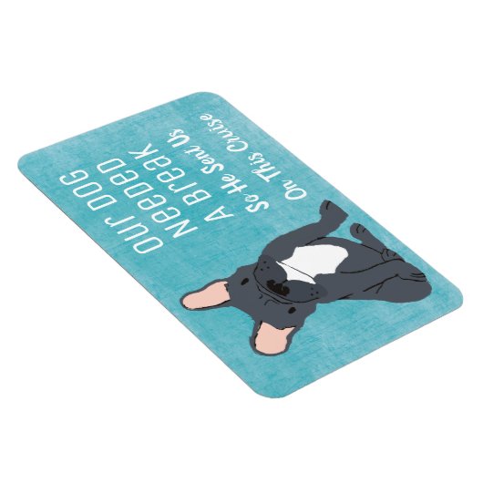 私たちの犬はクルーズ船おもしろいの客室を必要とした マグネット (右側)