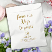 私たちの犬パーソナライズされたの金ゴールド犬のペットの治療から フェイバーバッグ