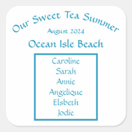 私たちの甘いお茶サマーサンシャインフレンズビーチ旅行 スクエアシール