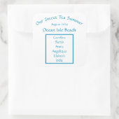 私たちの甘いお茶サマーサンシャインフレンズビーチ旅行 スクエアシール (バッグ)