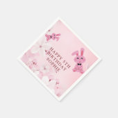 私たちの甘いバニープリンセスは5ターン！誕生日ナプキン スタンダードカクテルナプキン (角)