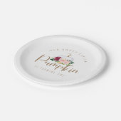 私たちの甘いリトルカボチャプレート ペーパープレート (アングル)