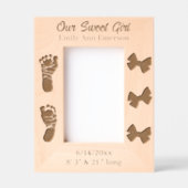 私たちの甘い女 | 新生児パーソナライズされた レーザー彫刻フレーム (正面)