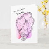 私たちの甘い娘、バレンタインデー カード (黄色い花)