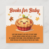 私たちの甘い小さなかわいこちゃんパイ秋ベビーシャワー エンクロージャーカード (正面)