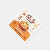 私たちの甘い小さなかわいこちゃんパイ秋ベビーシャワー スタンダードカクテルナプキン (角)