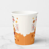 私たちの甘い小さなかわいこちゃんパイ秋ベビーシャワー 紙コップ (右)