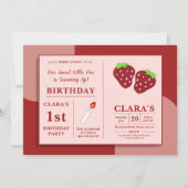 私たちの甘い小さな誕生日 招待状 (正面)