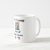 私たちの生活からトランプに投票コーヒーマグ コーヒーマグカップ (正面右)