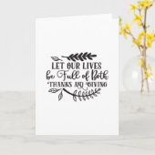 私たちの生活に感謝とギフトが溢れますように カード (黄色い花)
