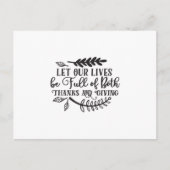 私たちの生活に感謝とギフトが溢れますように ポストカード (正面)