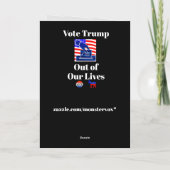 私たちの生活のグリーティングカードからトランプに投票 カード (裏面)