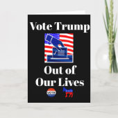 私たちの生活のグリーティングカードからトランプに投票 カード (正面)