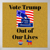 私たちの生活のポスターからトランプに投票 ポスター (正面)