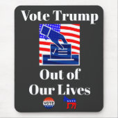 私たちの生活のマウスパッドからトランプに投票 マウスパッド (正面)