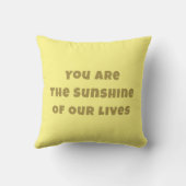 私たちの生活の中の太陽 | タロットカードの黄色の名前 クッション (裏面)