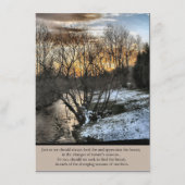 私たちの生活の季節感動的 エンクロージャーカード (正面)