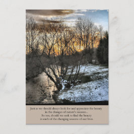 私たちの生活の季節感動的 エンクロージャーカード