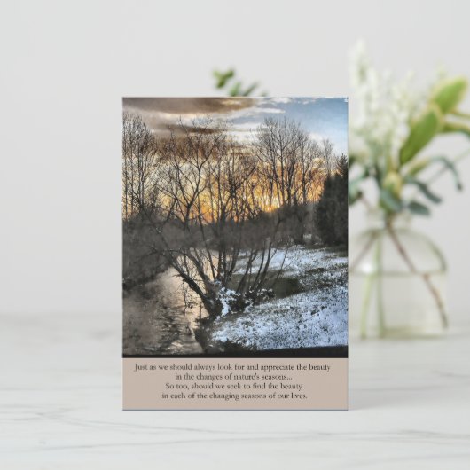 私たちの生活の季節感動的 エンクロージャーカード (スタンド正面)