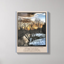 私たちの生活の季節感動的 キャンバスプリント