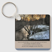 私たちの生活の季節感動的 キーホルダー (正面)