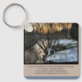 私たちの生活の季節感動的 キーホルダー