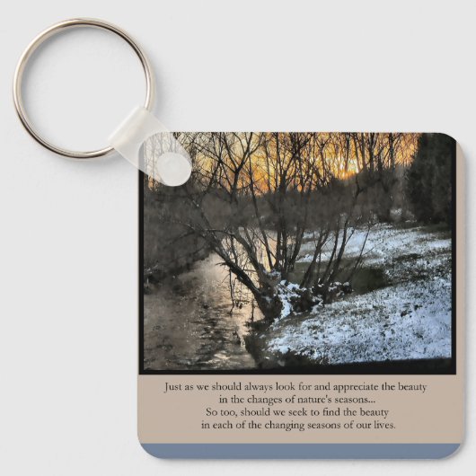 私たちの生活の季節感動的 キーホルダー (正面)