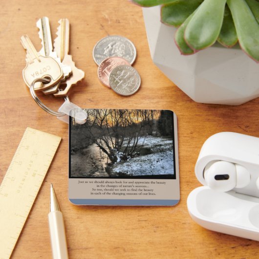 私たちの生活の季節感動的 キーホルダー (デスク)