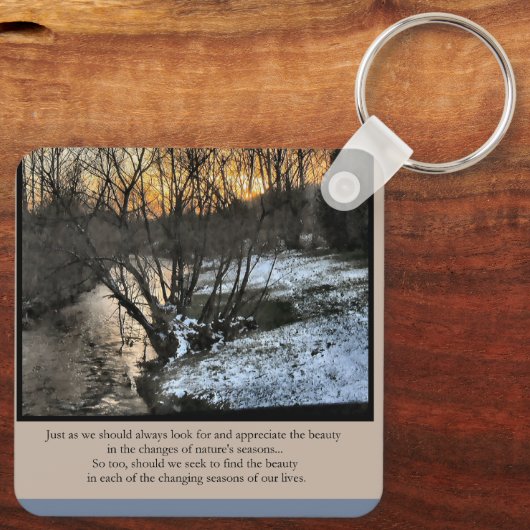 私たちの生活の季節感動的 キーホルダー (裏面)
