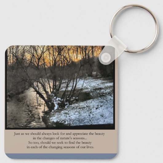 私たちの生活の季節感動的 キーホルダー (裏面)